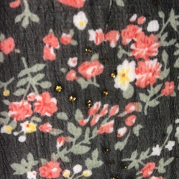 Twentyone Sheer Frayed Ruffle Feminine Dress Size Medium - Picture 8 of 9